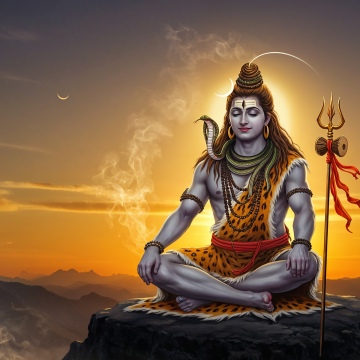 Lord Shiva, Spiritual, Meditation, Hindu God, Sunset, Mahadev