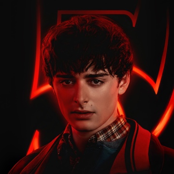 Noah Schnapp, Will Byers, Dark background, Dark red, 5K, Season 5, Stranger Things