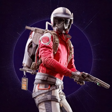 ARC Raiders, Ryder Red Outfit, 5K, 2026 Games, Cosmic background