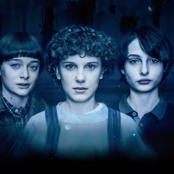 Stranger Things, Character poster, Dark background, Season 2, Millie Bobby Brown