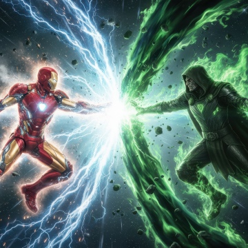 Iron Man vs Doctor Doom, 5K, Marvel Comics, Avengers: Doomsday, Iron Man, Doctor Doom