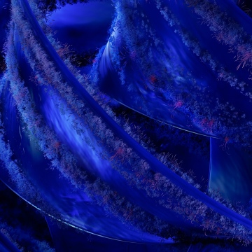 Abstract art, Deep blue, Swirls, Organic, Futuristic, Blue abstract, 3D Render, Microsoft Design
