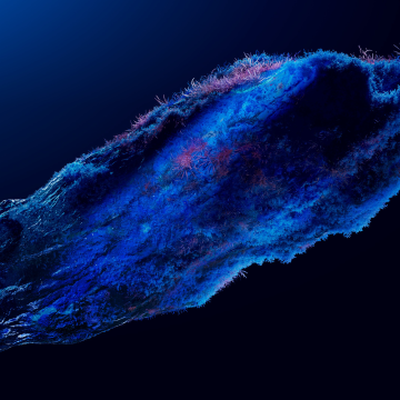 Blue abstract, Organic, Deep Sea, Ethereal, Dark blue, Deep space, Cosmic, Microsoft Design