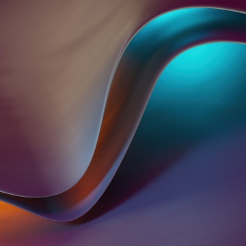Metallic, Waves, Smooth, Curves, 3D Render, 5K, Spectrum, Fluid abstract