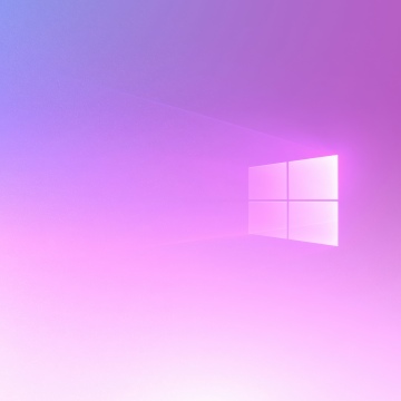 Windows 10, Light pink background, Gradient background, 5K, Windows logo