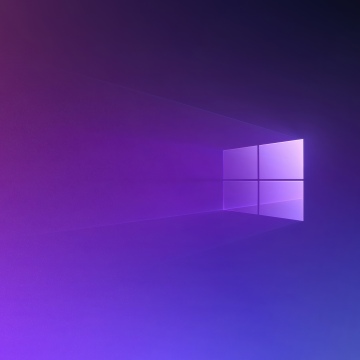 Windows 10, Purple gradient, Gradient background, 5K, Windows logo