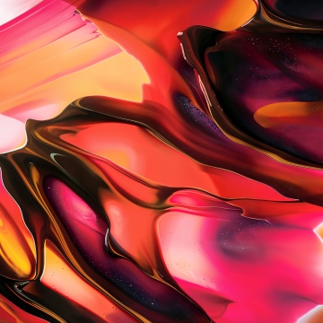 Liquid art, Abstract background, Fluid abstract, Red abstract, Ultrawide, 5K
