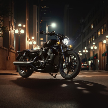Harley-Davidson RH975 Nightster, 2026, 5K, 8K, Harley-Davidson Nightster, City street, Night City