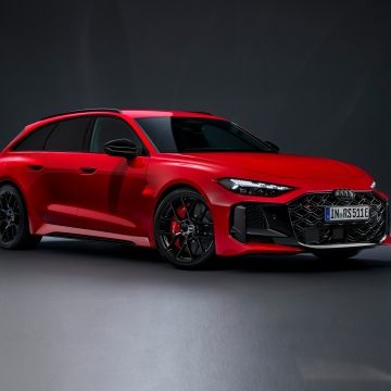 Audi RS 5 Avant, 2026, Red cars, 5K