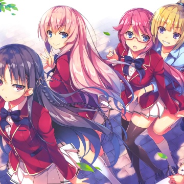 Classroom of the Elite, Anime girls