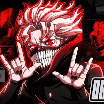 Okarun (Ken Takakura), Dandadan, 5K, Dark red, Dark background