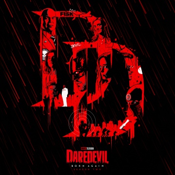Daredevil: Born Again, Dark red, Artwork, Season 2, 2026 Games, 5K