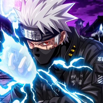 Kakashi Hatake, Lightning Blade, Naruto, 5K