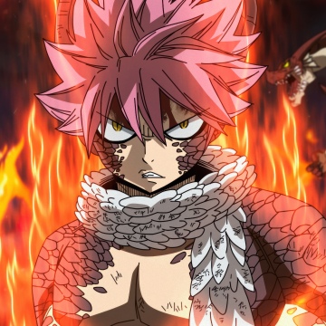 Natsu Dragneel, Fairy Tail, 5K, Fire effect, Dragon Slayer, Wizard