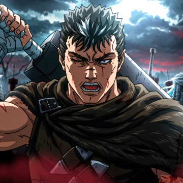 Guts, Battle, Dragon Slayer, Berserk, 5K