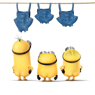 Despicable Me, Minions, Animation movies, Funny, White background