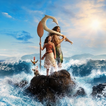 Moana (2026), Ultrawide, Dwayne Johnson, Catherine Laga'aia, 2026 Movies, Movie poster