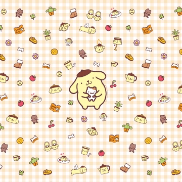 Pompompurin, 8K, Illustration, Cute cartoon, 5K, Sanrio