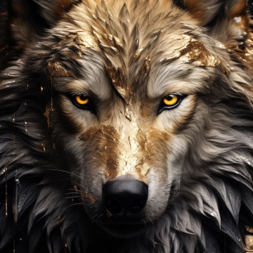 Majestic wolf, iPhone wallpaper