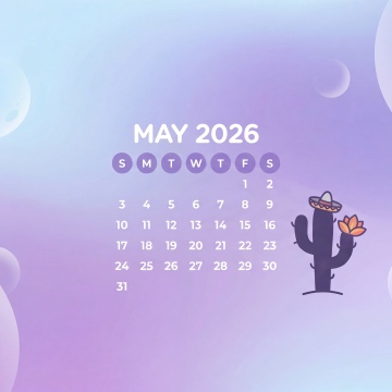 Cinco de Mayo May 2026 Calendar