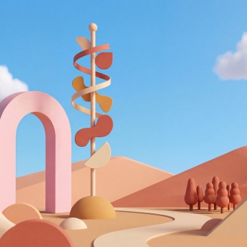 May 2026 Calendar, Summer landscape