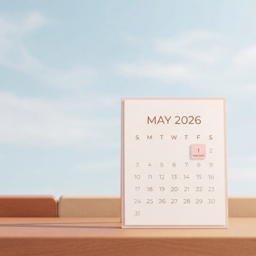 Aesthetic May 2026 Calendar