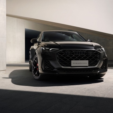 Audi RS Q8 performance, 5K, Luxury SUV, Black cars