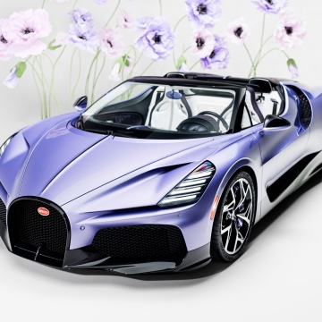 Bugatti W16 Mistral Caroline, 2026, One off cars, Roadster, 5K, Purple aesthetic