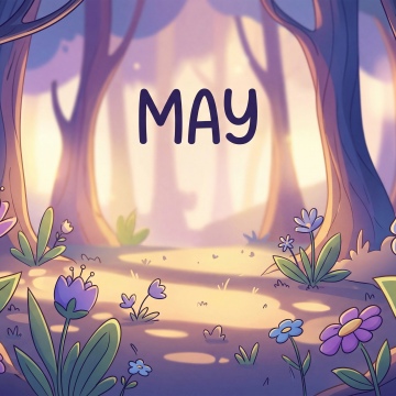 May (Month), Illustration, Forest, Serene, 5K
