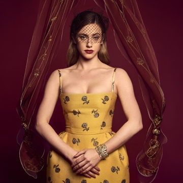 Lili Reinhart, 8K, Hunger Magazine, Red background, 5K