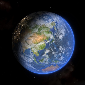 Planet Earth, Dark background, Huawei MatePad Edge, Stock, 5K