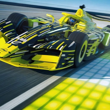 Opel GSE 27FE Prototype, 2026, 5K, Formula E racing car, Neon yellow