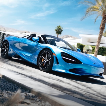 McLaren 750S Spider, Ludus Blue, 8K, 5K