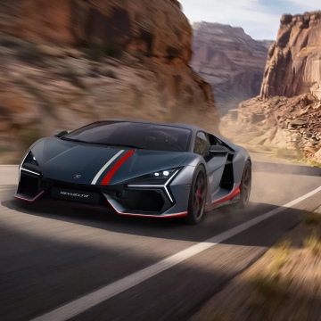 Lamborghini Revuelto, Racing stripes, 2026, Supercars, 5K