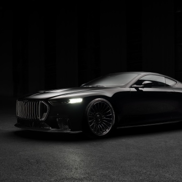 Brabus Bodo, 2026, Hypercars, Dark background, Black cars, 5K