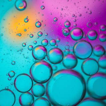 Bubbles, Spectrum, Colorful, Teal, Turquoise, Pink