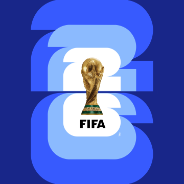 FIFA World Cup 2026, Blue background, 5K