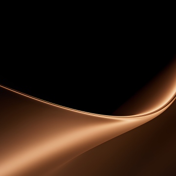 Brown abstract, Sleek, Metallic, Abstract Waves, Microsoft Surface Laptop, Stock, 5K, Black background, Dark abstract
