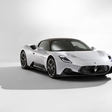 Maserati MC20, 8K, Sports cars, White background, 2021, 5K