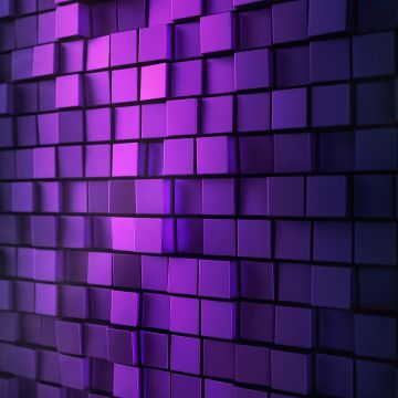 3D background, Squares, Purple light, Metal, Aesthetic