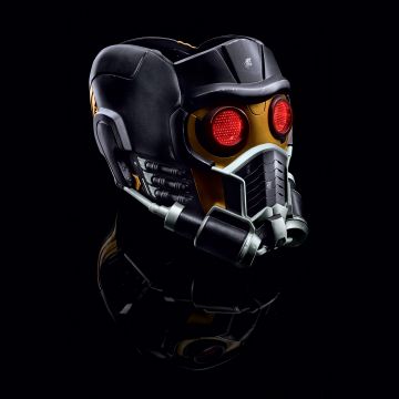 Star-Lord, Black background, Marvel Superheroes, Marvel Comics, 5K