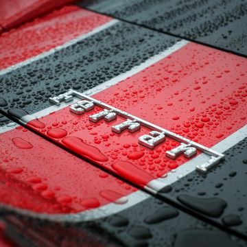 Ferrari, Logo, Emblem, Droplets, 5K