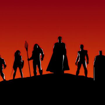 Justice League, Silhouette, DC Superheroes