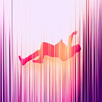 Falling, Dream, Neon, Pink, Blur, Artwork, 5K