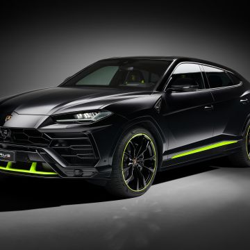 Lamborghini Urus Graphite Capsule, Black cars, 2021, Dark background, 5K, 8K