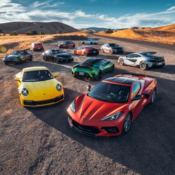 Performance Car of the Year, BMW M2 Competition, Chevrolet Corvette Stingray, Hyundai Veloster N, Lamborghini Huracan EVO, Lexus RC F Track Edition, Lotus Evora GT, McLaren 600LT Spider, Nissan GT-R Nismo, Porsche 911 Carrera S, Toyota Supra, 2020