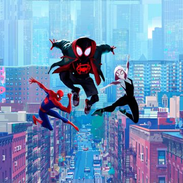 Spider-Man: Into the Spider-Verse, Miles Morales, Spider-Man, Spider-Gwen, Marvel Cinematic Universe, 5K, Spiderman