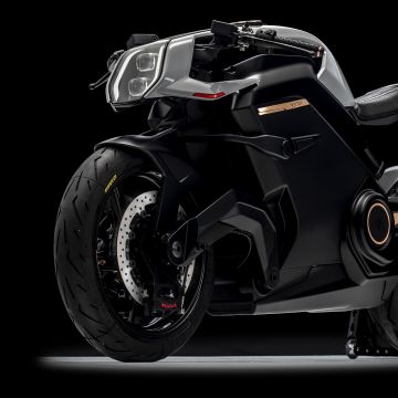 Arc Vector, 5K, Electric bikes, Cafe racer, Future bikes, Black background, 8K