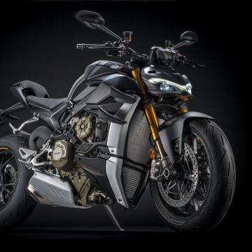 Ducati Streetfighter V4, Dark Stealth, Dark background, 2021, 5K, 8K