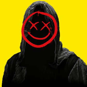 Smiley, Hoodie, Yellow background, Smiley Face Killers